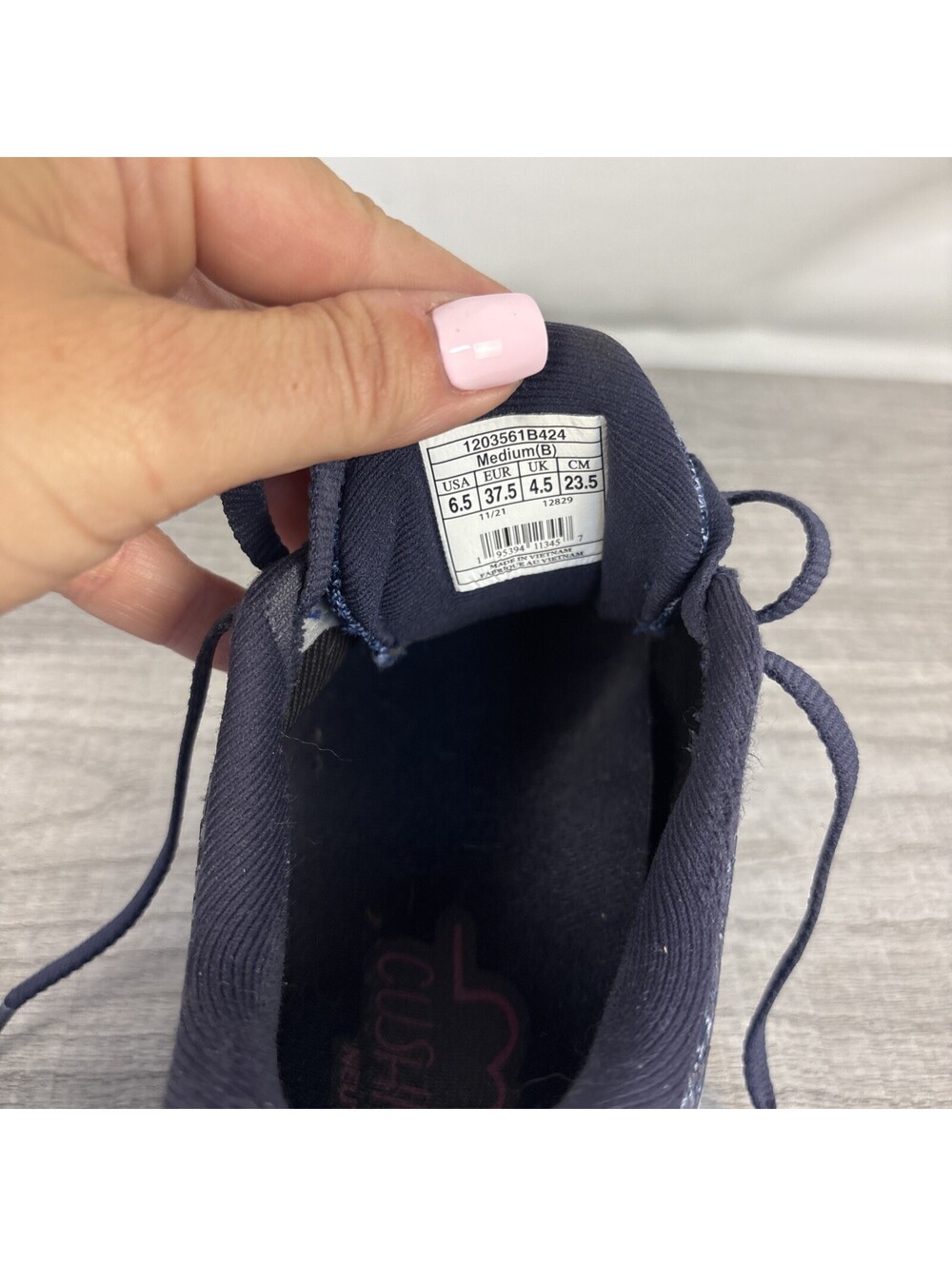 Brooks Ghost 14 Navy Blue Pink Light Blue Women's Size 6.5 - Picture 10 of 13